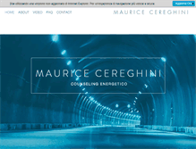 Tablet Screenshot of mauricecereghini.com